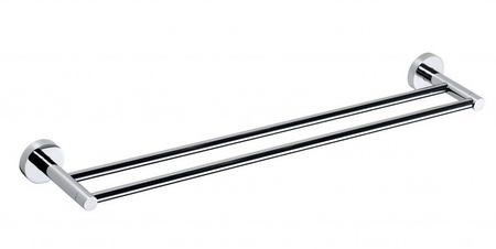 X-ROUND E podwójny wieszak na ręczniki 600mm, chrom