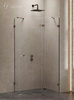 KABINA AVEXA GUNMETAL BRUSHED PIĘCIOKĄTNA P 100x80x200 CZYSTE 6mm ACTIVE SHIELD