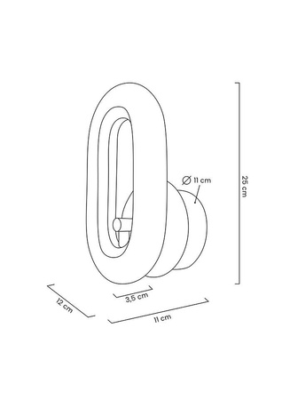 MOOSEE lampa ścienna JEWEL złota