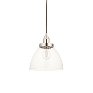 Hansen 1 Pendant Light Bright Nickel