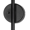 Lampa ścienna CRANE-2W S, 110 cm - loftowy, kinkiet dwuramienny, czarny