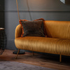 Mottled Velvet Cushion Teal 500x500mm
