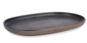 BIZZOTTO talerz HORTA OVAL szary - komplet 4 sztuk