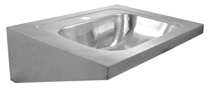 Umywalka ścienna 610x210x460 mm, stal nierdzewna mat