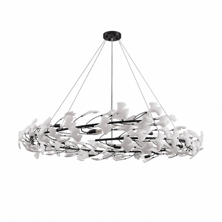 Lampa wisząca BOTANIKA 150 cm - czarna, G9, regulowana, designerska