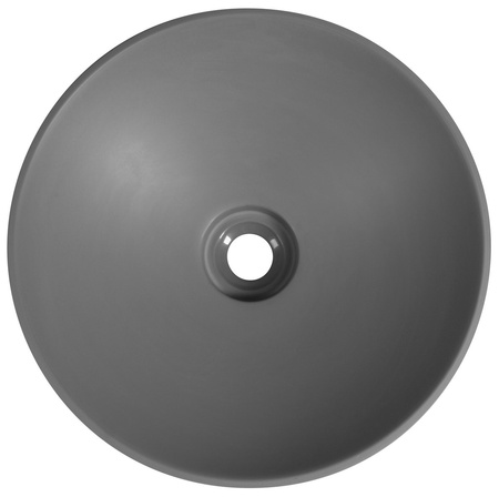 VERTO umywalka wpuszczana kompozytowa, średnica 40,5cm, szary mat