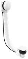 Zestaw odpływowy z korkiem automatycznym, długość 1200mm, korek 72mm, biały