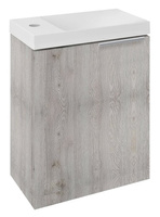 LATUS X szafka umywalkowa 39,4x50x22cm, dąb Mocca