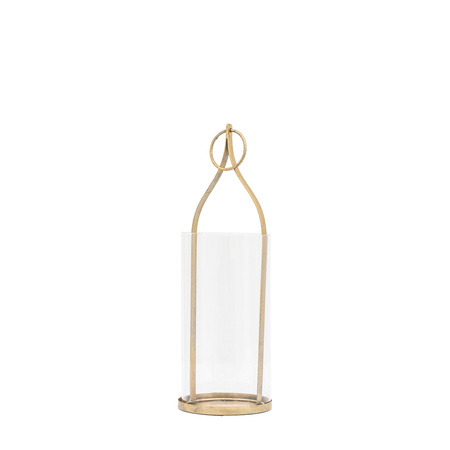 Kyra Lantern Large Antique Gold 125x125x385mm