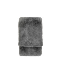 Roscose Faux Fur Throw Smoke Grey 1300x1500mm