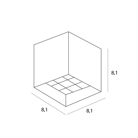 MAXLIGHT C0252 LAMPA SUFITOWA X-LINE 10W