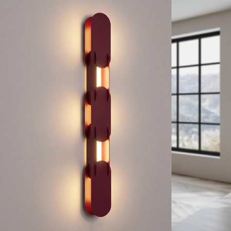 Kinkiet CHAIN 91 burgund LED 3000K