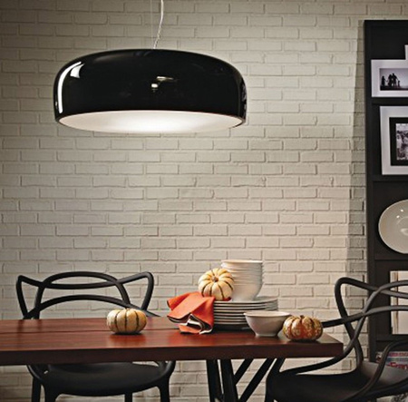 NOWOCZESNA LAMPA WISZĄCA CZARNA SCUDO D50