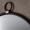 Bayswater Black Round Mirror 610 x 700 mm
