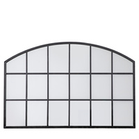 Wingham Arch Mirror Black 1200x30x800mm