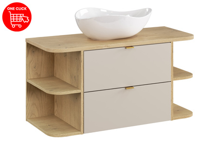 Zestaw meblowy 100cm z blatem i umywalką nablatową Cloud