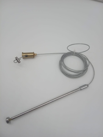 Lampa wisząca ARCTIC 100 cm - LED, złota z kryształami