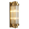 Lampa ścienna STELO 40 cm - kinkiet kryształowy LED, rama metalowa, złoty