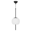 NOWOCZESNA LAMPA WISZĄCA CZARNA ALPINA D20