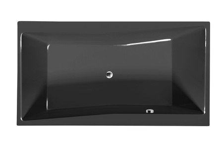 QUEST wanna prostokątna 190x100x49cm, szary