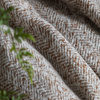 Herringbone Faux Mohair Throw Tan 1300x1800mm