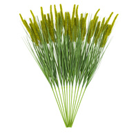 Faux Grass with Seed Heads Green (12pk) 850mm