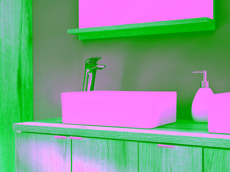 Zestaw meblowy 60cm z blatem i umywalką nablatową Gaja