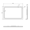 Lustro GEMINI z oświetleniem LED 40x60cm