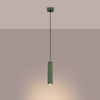 Lampa wisząca KARBON 1 zielony oliwkowy