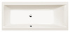 CLEO wanna prostokątna 170x75x48cm, ivory