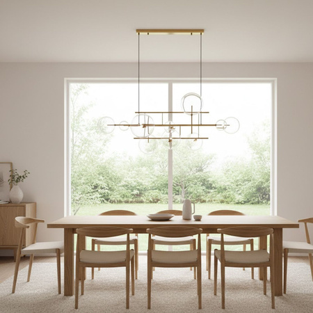Lampa wisząca CHARM 200 - mosiądz, 200 cm