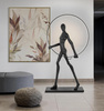 MOOSEE lampa podłogowa HUMAN ROUND        włókno szklane