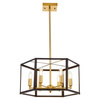 LAMPA WISZĄCA LOFT CZARNO-MOSIĘŻNA LORTON W6