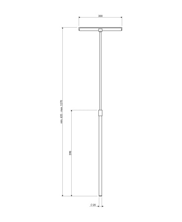 UNI ściągaczka do wody z rączką teleskopową, miedź szczotkowana