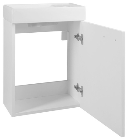 ZOJA szafka z umywalką ceramiczną 40x22 cm, biała