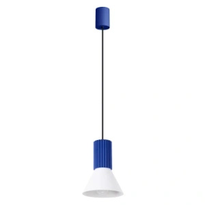 Lampa wisząca ESTRIA 1 biała/ultramaryna