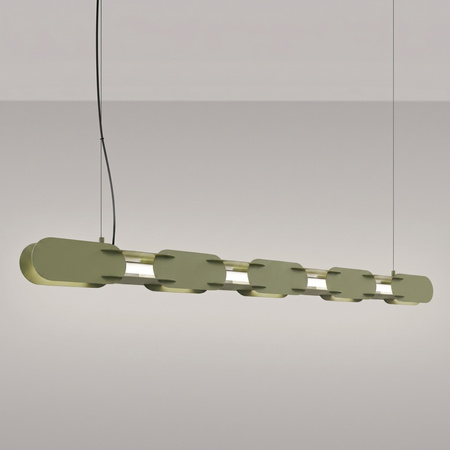 Lampa wisząca CHAIN 158 zielona oliwka LED 4000K