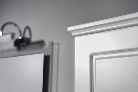 VIOLETA szafka wysoka 35x140x30cm, prawa, biała