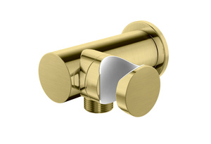 Axel Brushed Gold uchwyt słuchawkowy z przyłączem wody