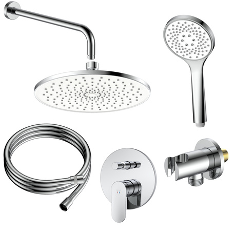 Zestaw prysznicowy podtynkowy dwufunkcyjny