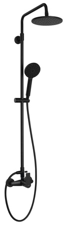 PAX zestaw prysznicowy z baterią dźwigniową, czarny mat