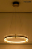 MOOSEE lampa wisząca SATURNUS 70 złota - LED, kryształ, stal szczotkowana