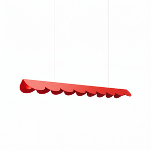 Lampa wisząca BISCUIT 100 czerwona LED 4000K