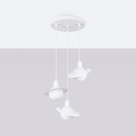 Lampa wisząca HYPERION 3P biały