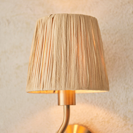 Wriggle 1 Wall Light Brushed Aged Brass