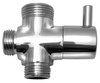Przełącznik kolumny prysznicowej M1/2"-M1/2"xM3/4", chrom