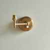 Step Fold 1 Wall Light Fitting Brushed Aged Brass