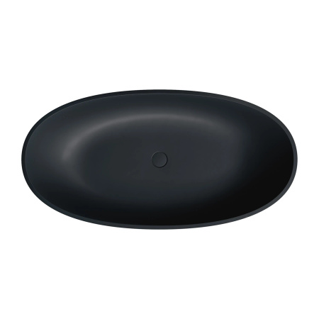 SHELL M+ wanna wolnostojąca, 148 x 75 cm, black lava mat