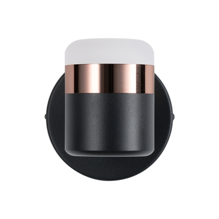 Lampa ścienna POCCO LED czarna 14 cm