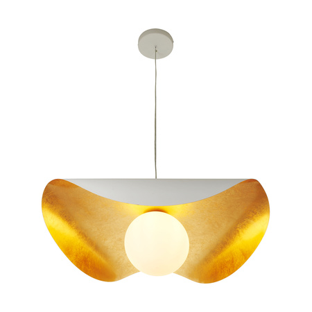 Lampa wisząca ENZO  60 cm - biało złota